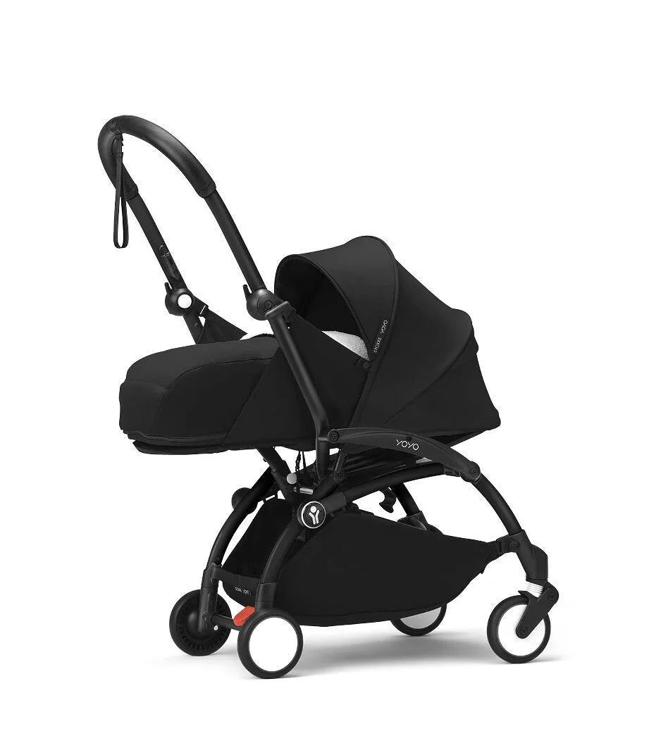 Stokke YOYO³ Black Frame With 0+ Newborn Pack