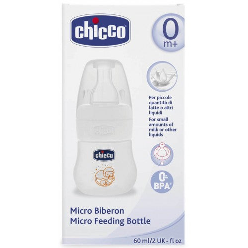 Chicco Micro Feeding Bottle 0M+ - 60ML