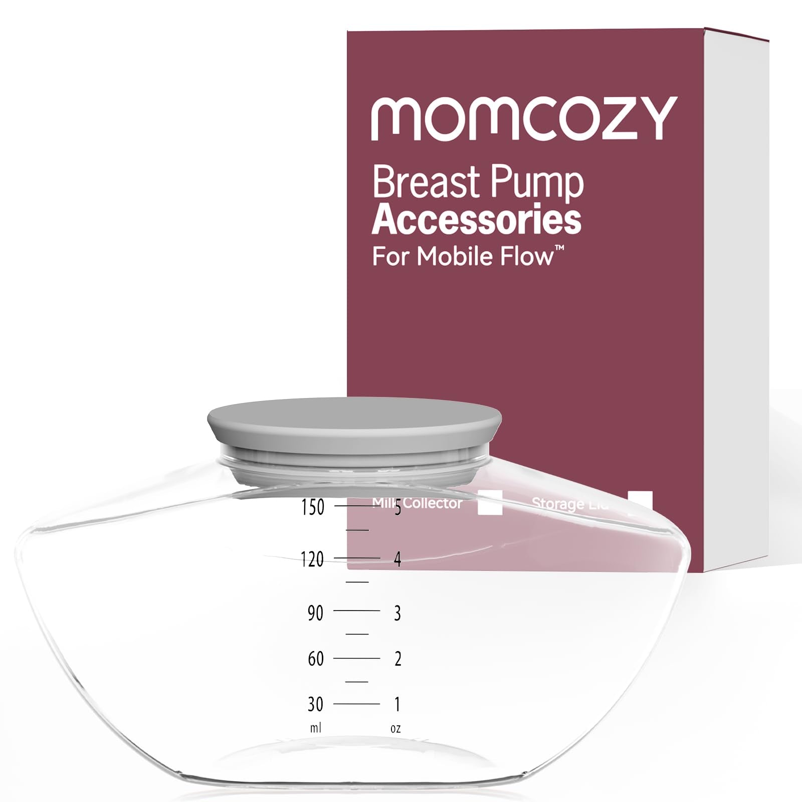 Momcozy Breast Pump Accessories For Mobile Flow, Milk Collector & Storage Lid