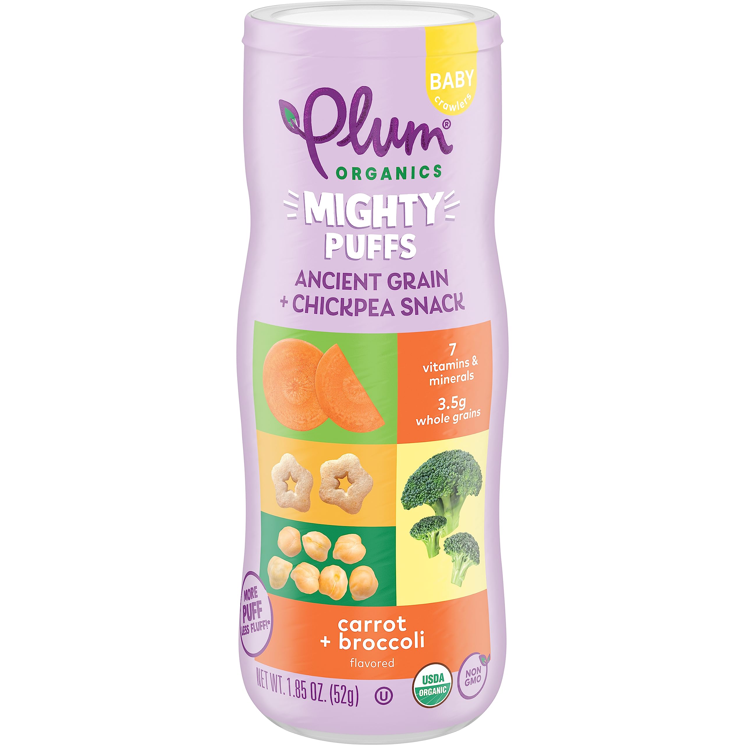 Plum Organics Mighty Puffs Organic Baby Food - Main Image
