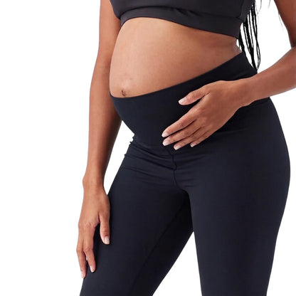 Become a Mom Active Bootcut Pants (Black, Medium)