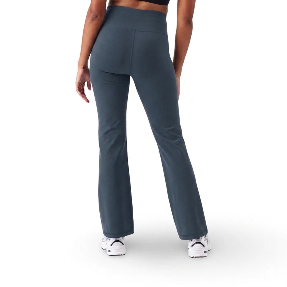 Become a Mom Active Bootcut Pants (Steel Blue, Medium)