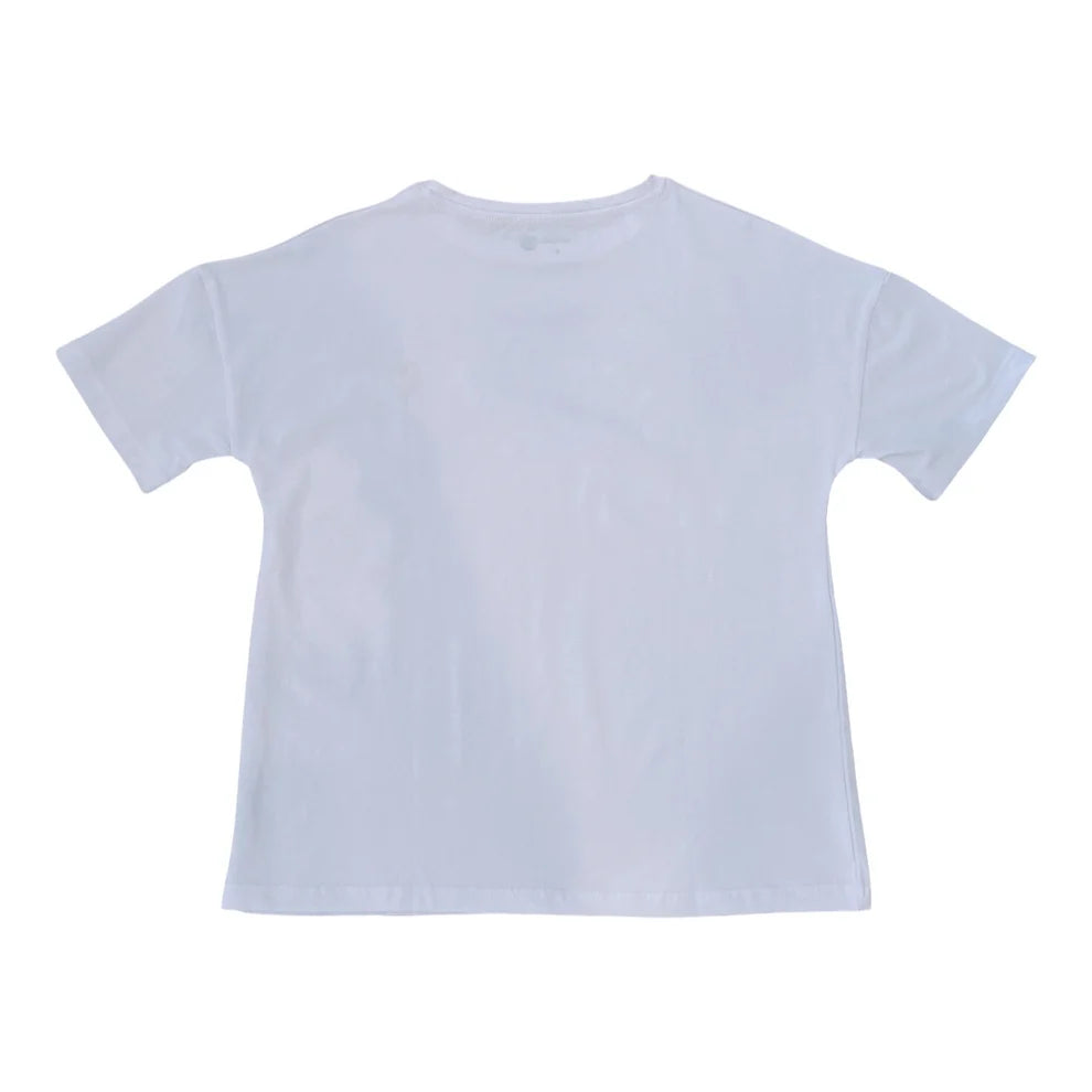 Become a Mom Mama Heart Short Sleeve Tee (White, Small)