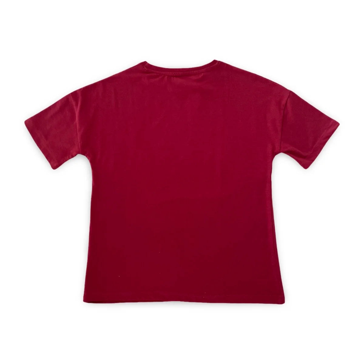 Become a Mom Mama Heart Short Sleeve Tee (Maroon, Medium)