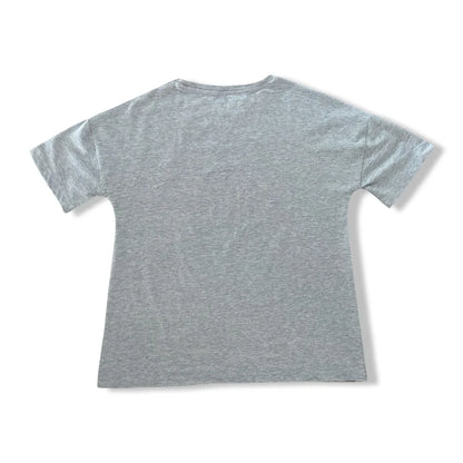 Become a Mom Mama Heart Short Sleeve Tee (Grey, Medium)
