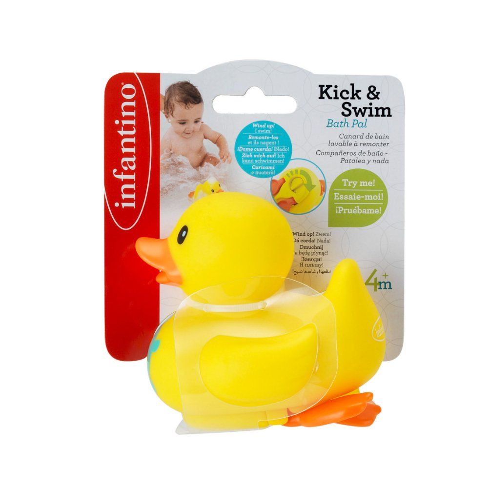 Infantino Kick & Swim Bath Duck Toy Pals For Baby
