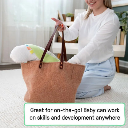 Ingenuity - Cozy Sylvi Tummy Time Activity Pillow - Multicolor