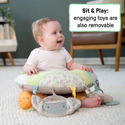 Ingenuity - Cozy Sylvi Tummy Time Activity Pillow - Multicolor