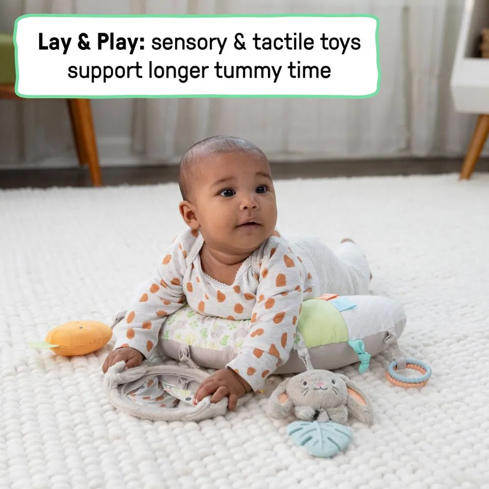 Ingenuity - Cozy Sylvi Tummy Time Activity Pillow - Multicolor