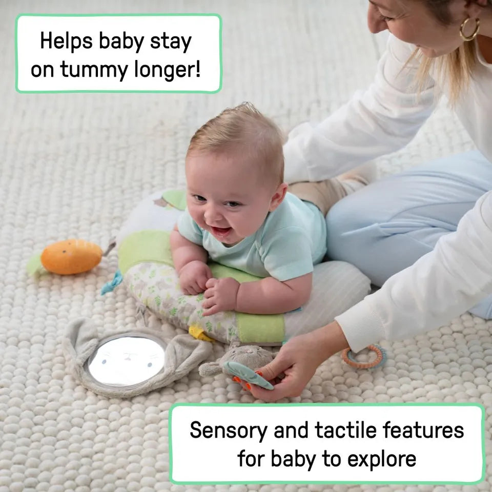 Ingenuity - Cozy Sylvi Tummy Time Activity Pillow - Multicolor