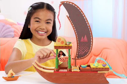 Disney Moana 2 Moana’s Adventure Canoe Playset – 13 Pieces