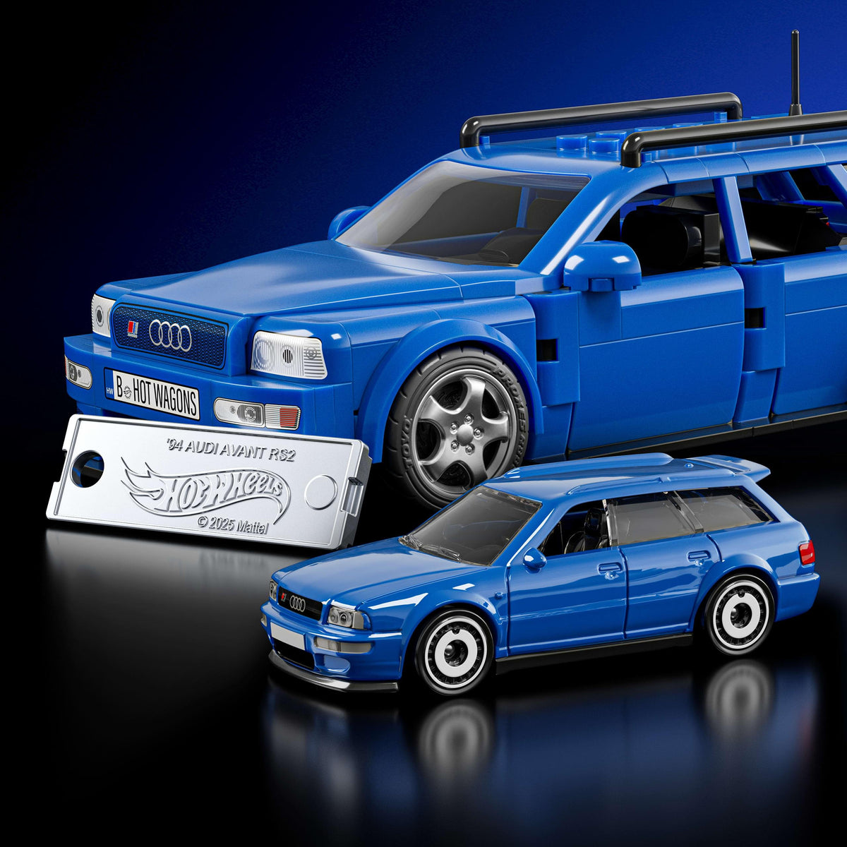 Mattel Brick Shop Hot Wheels Audi Avant RS2 Building Set