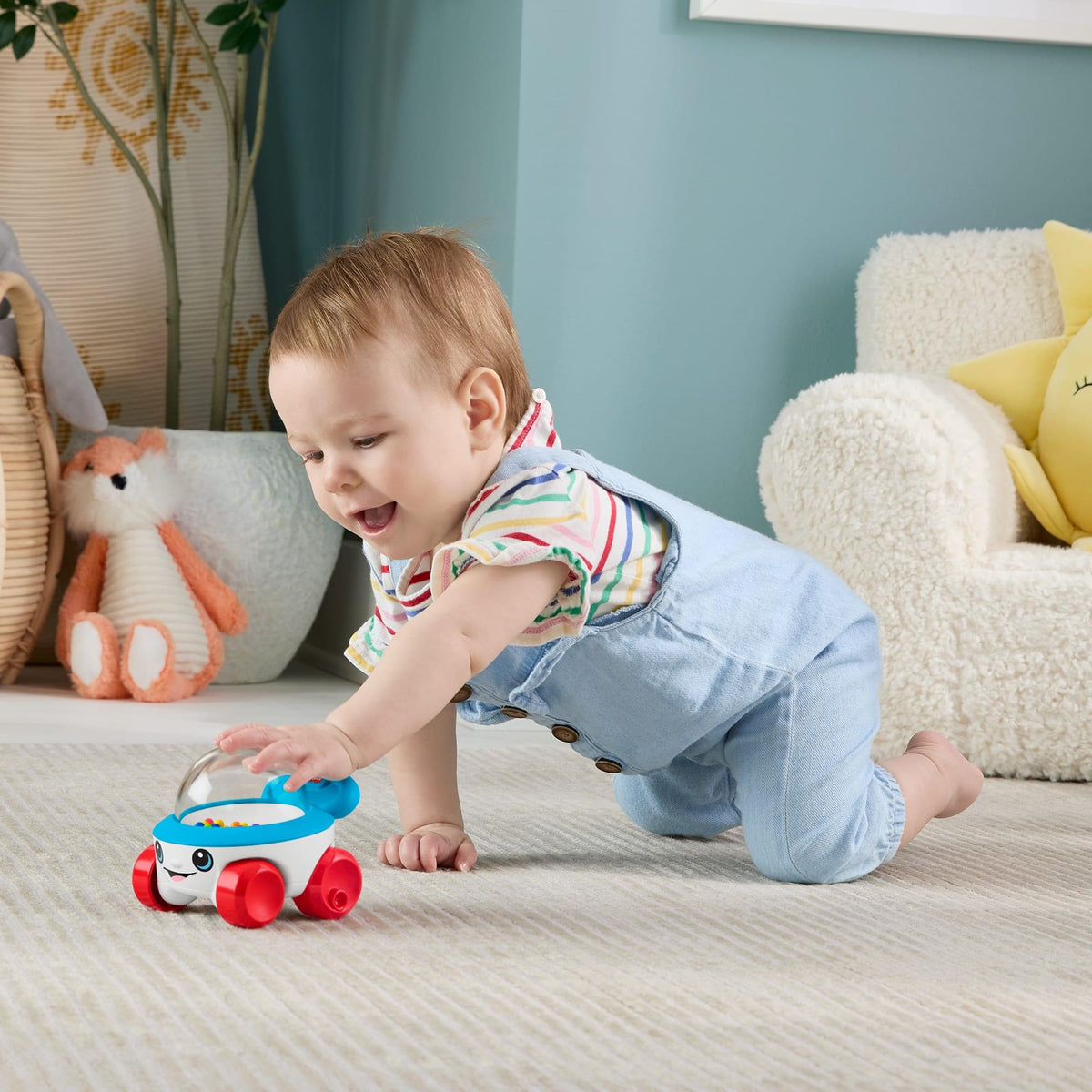 Fisher-Price Corn Popper Vehicle Push-Along Toy