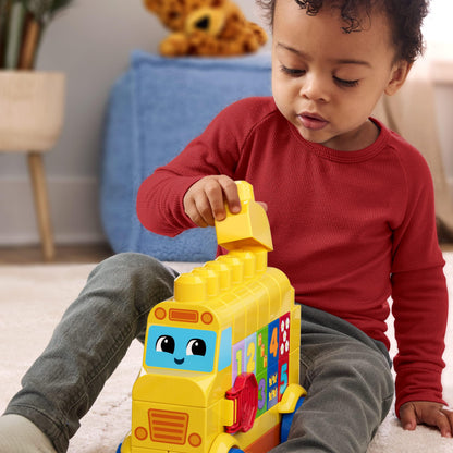 MEGA BLOKS First Builders Build & Count Bus Block Toy – 45 Pieces