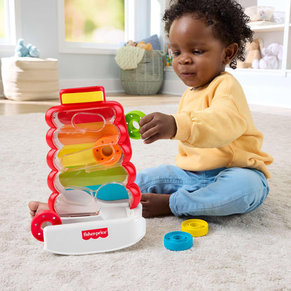 Fisher-Price Drop Through Rock-a-Stack Baby Activity Toy