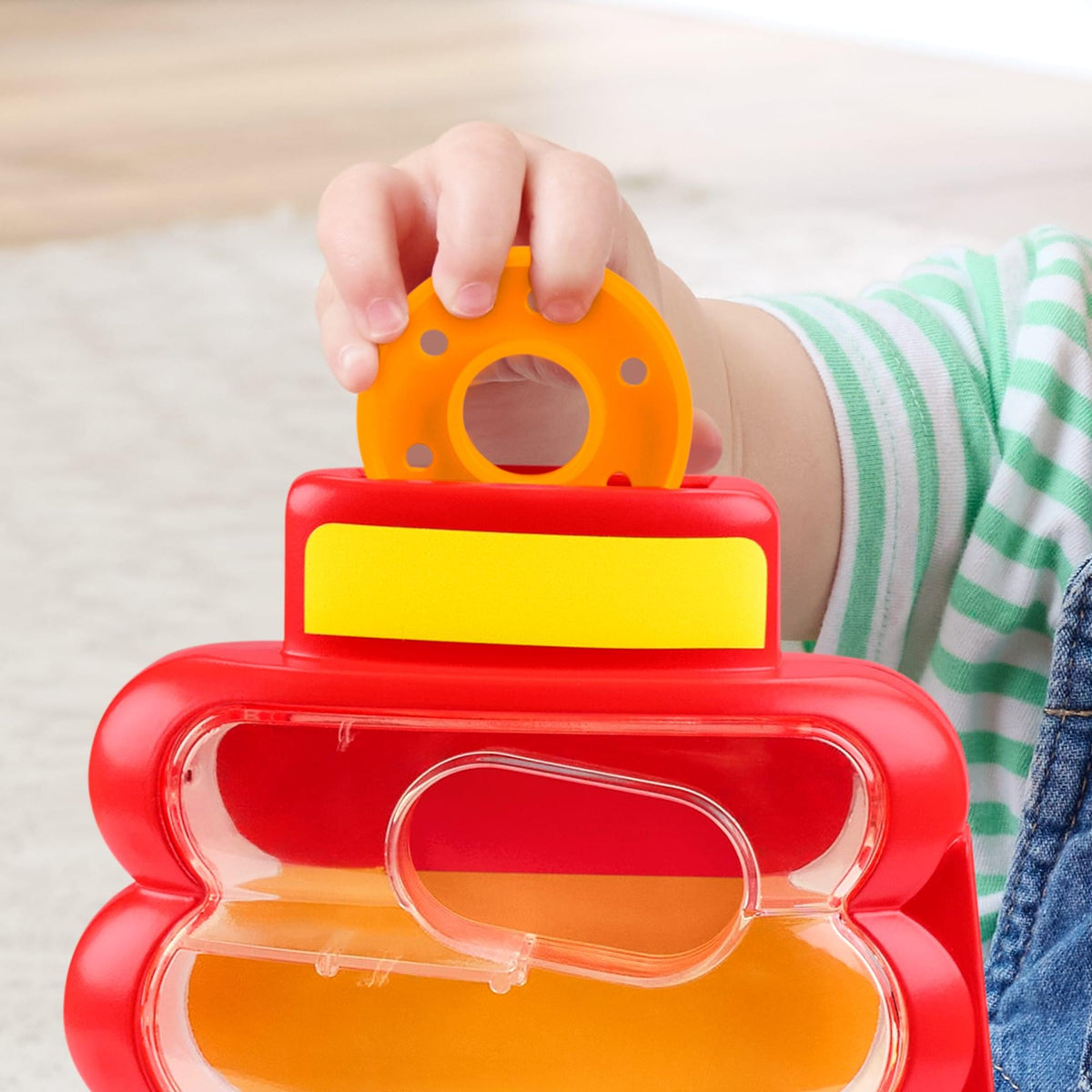 Fisher-Price Drop Through Rock-a-Stack Baby Activity Toy