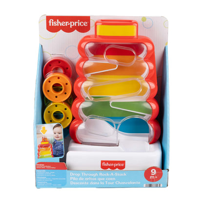 Fisher-Price Drop Through Rock-a-Stack Baby Activity Toy