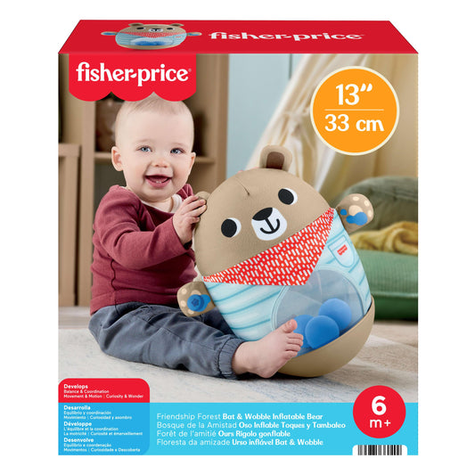 Fisher-Price Friendship Forest Bat & Wobble Inflatable Bear