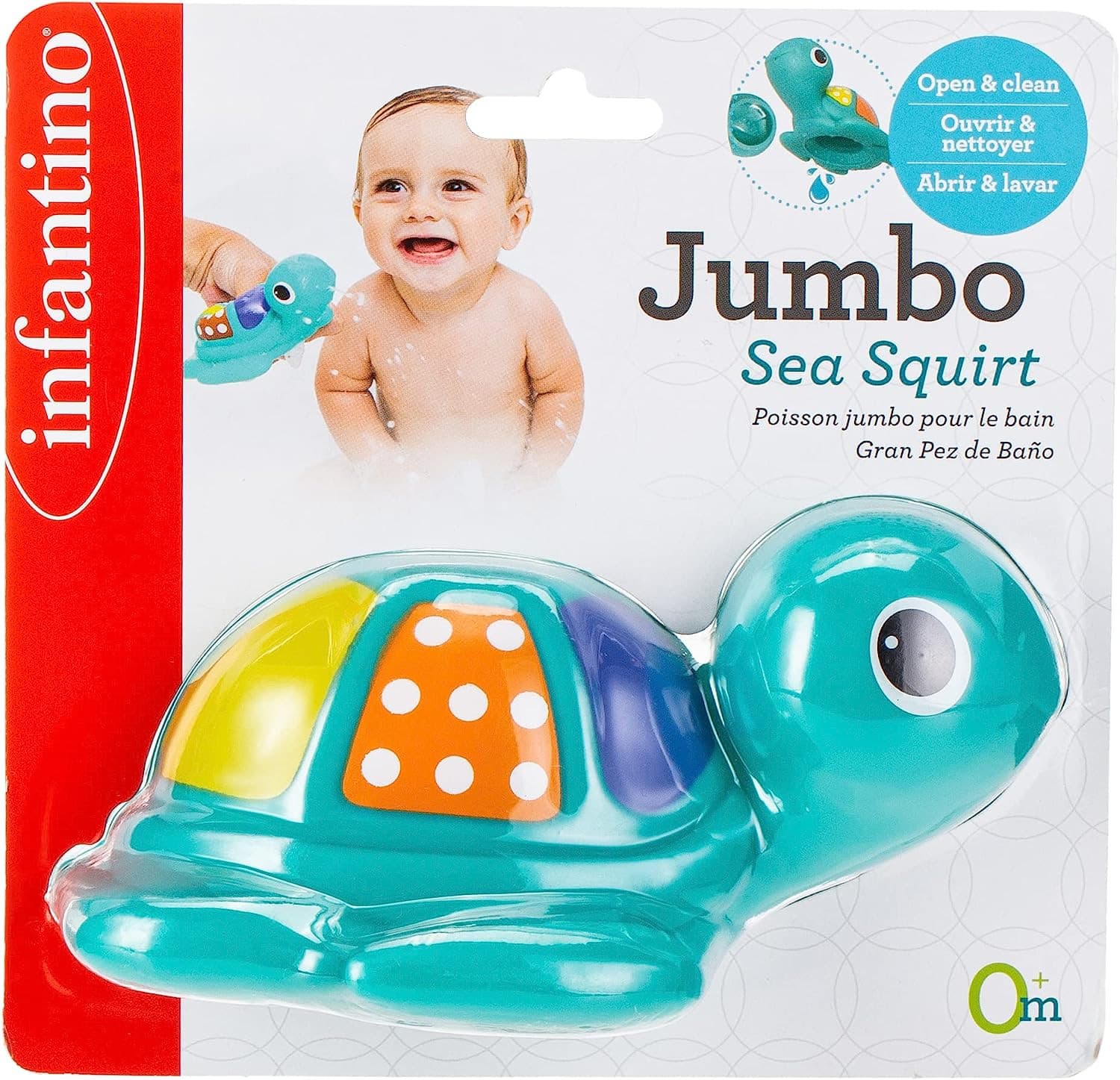 Infantino Jumbo Sea Squirt Turtle Baby Bathing Toys.