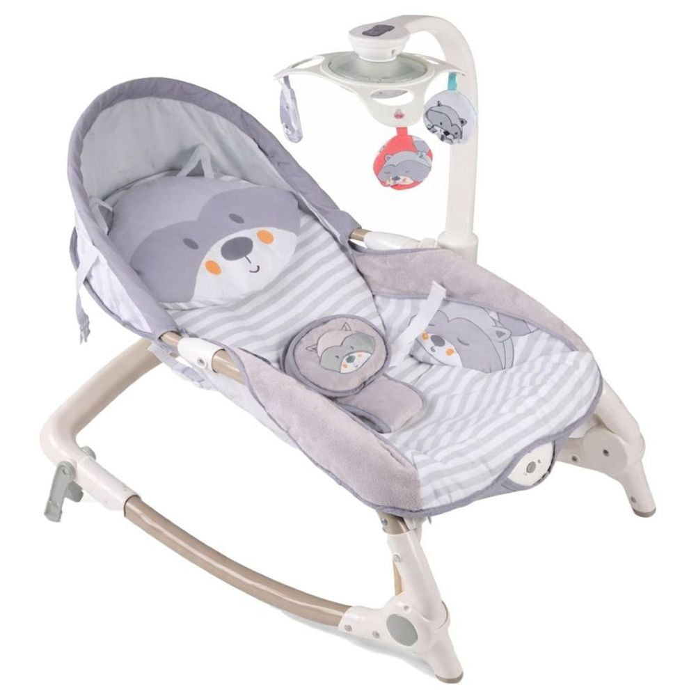 Konig Kids Baby Rocker With Music Light & Toys (Grey)