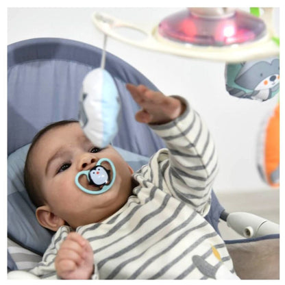 Konig Kids Baby Rocker With Music Light & Toys (Grey)