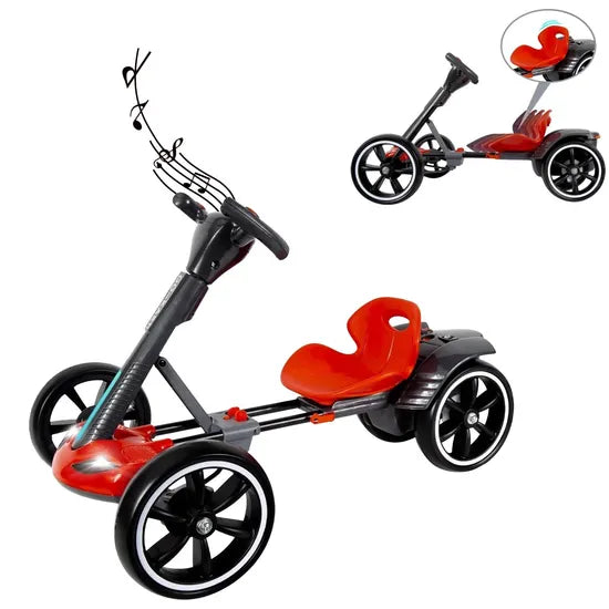 Tobbi Kids Electric Foldable Go-Kart with Adjustable Seat