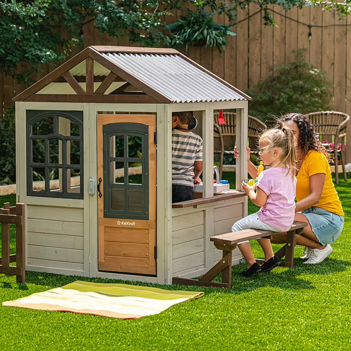 Kidkraft Pioneer Cottage Wooden Playhouse