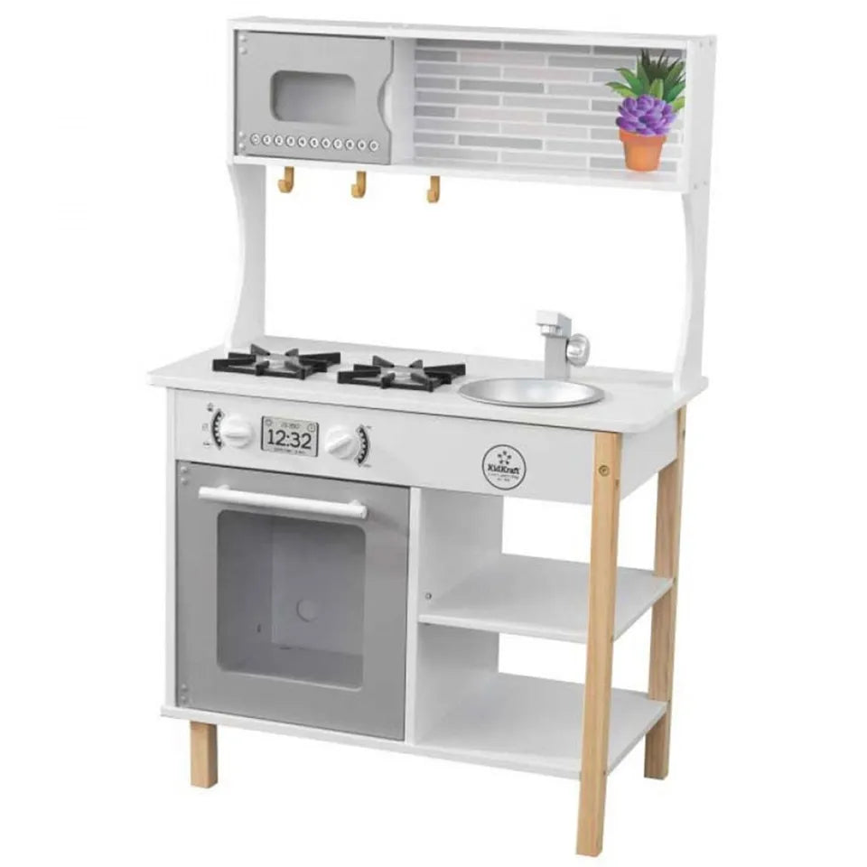 KidKraft - All Time Play Kitchen with Accessories - White - 38 Pieces.