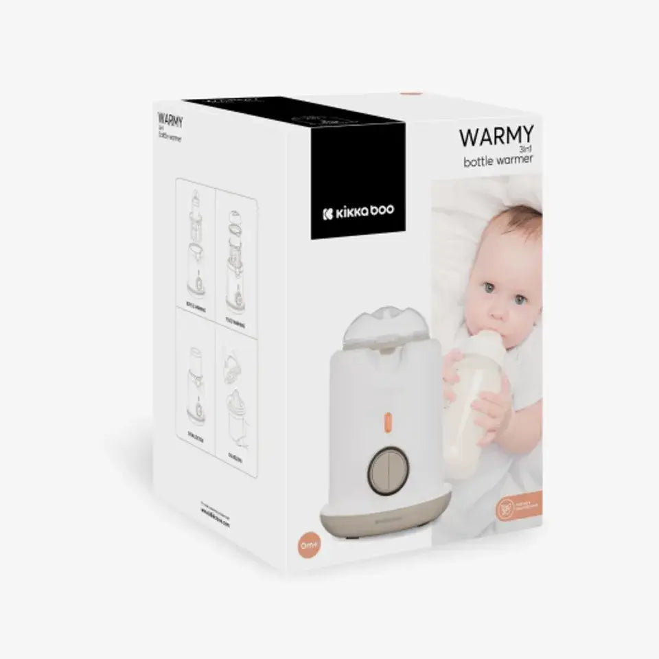 Kikkaboo - 3-In-1 Baby Bottle Warmer & Sterilizer Warmy - Beige