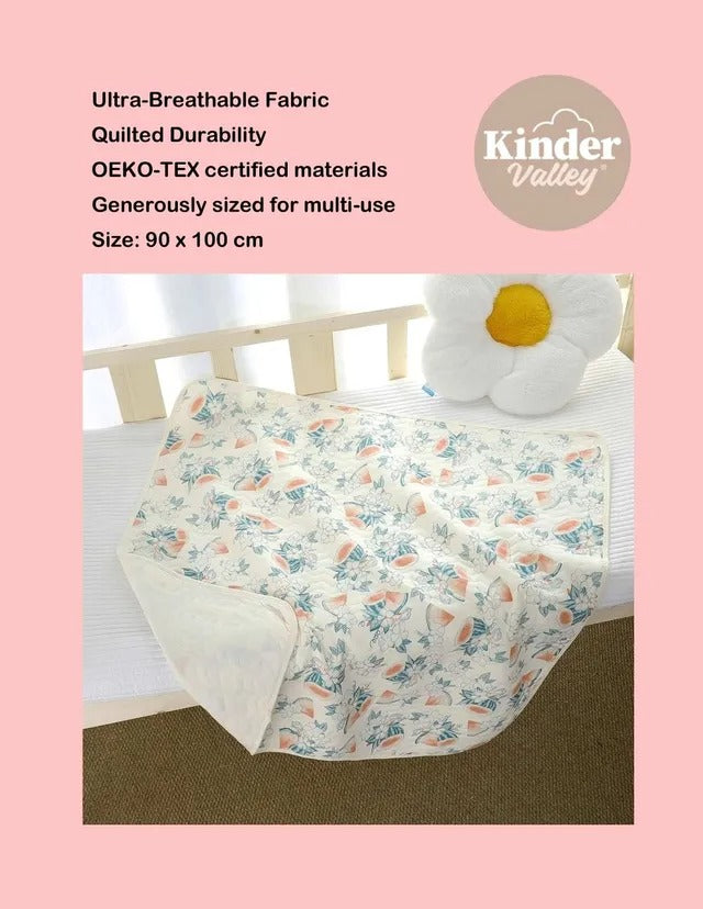 Kinder Valley Melon Print Premium Quilted Cotton Throw