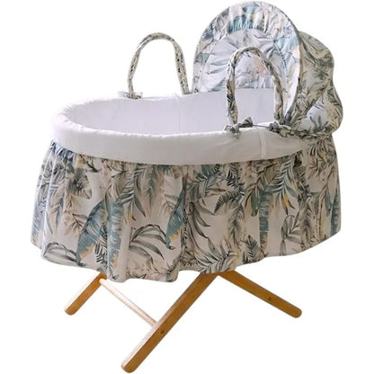 Kinder Valley Palm & Pine Moses Basket with Stand