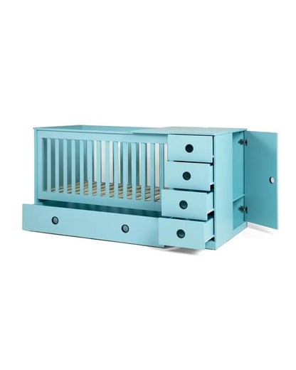 Kinder Valley Tudor Rose Ruby 4-in-1 Luxury Cotbed - Blue