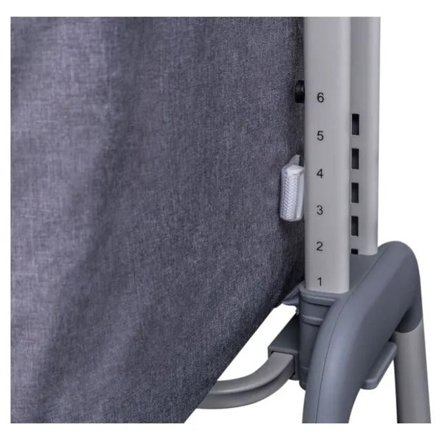 Kinder Valley Snoozie Bedside Crib Grey