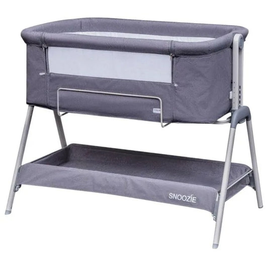 Kinder Valley Snoozie Bedside Crib Grey