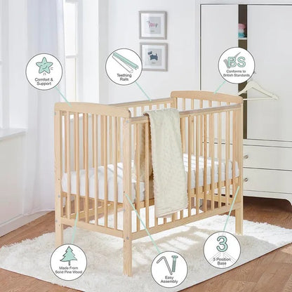 Kinder Valley Sydney Compact Cot with Kinder Flow Mattress