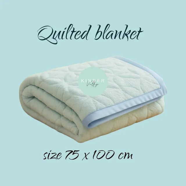 Kinder Valley Velour Baby Blanket (Blue)