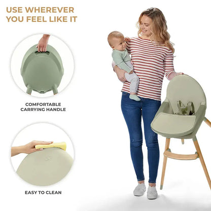 Kinderkraft FINI 2 2-in-1 Wooden High Chair – Green