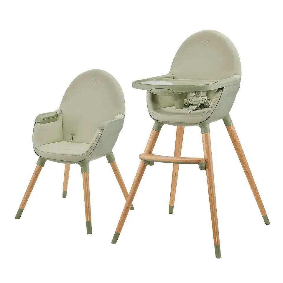 Kinderkraft FINI 2 2-in-1 Wooden High Chair – Green