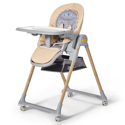Kinderkraft LASTREE 2-in-1 Baby Bouncer & Feeding High Chair – Wood