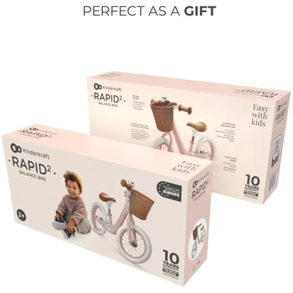 Kinderkraft Rapid 2 Balance Bike – Pink