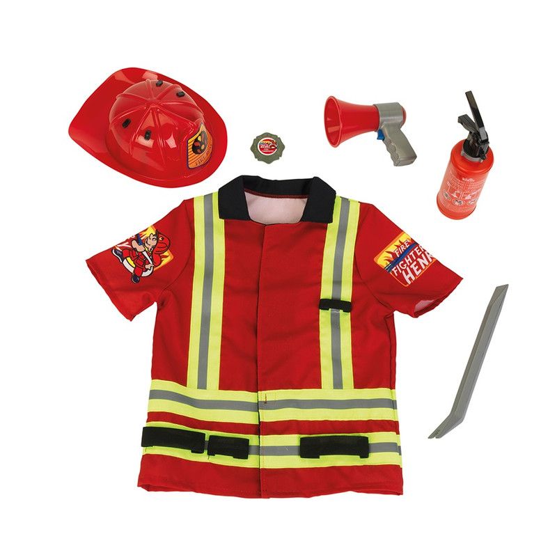 Klein Firefighter Costume + Accessories For Kids 3yrs+
