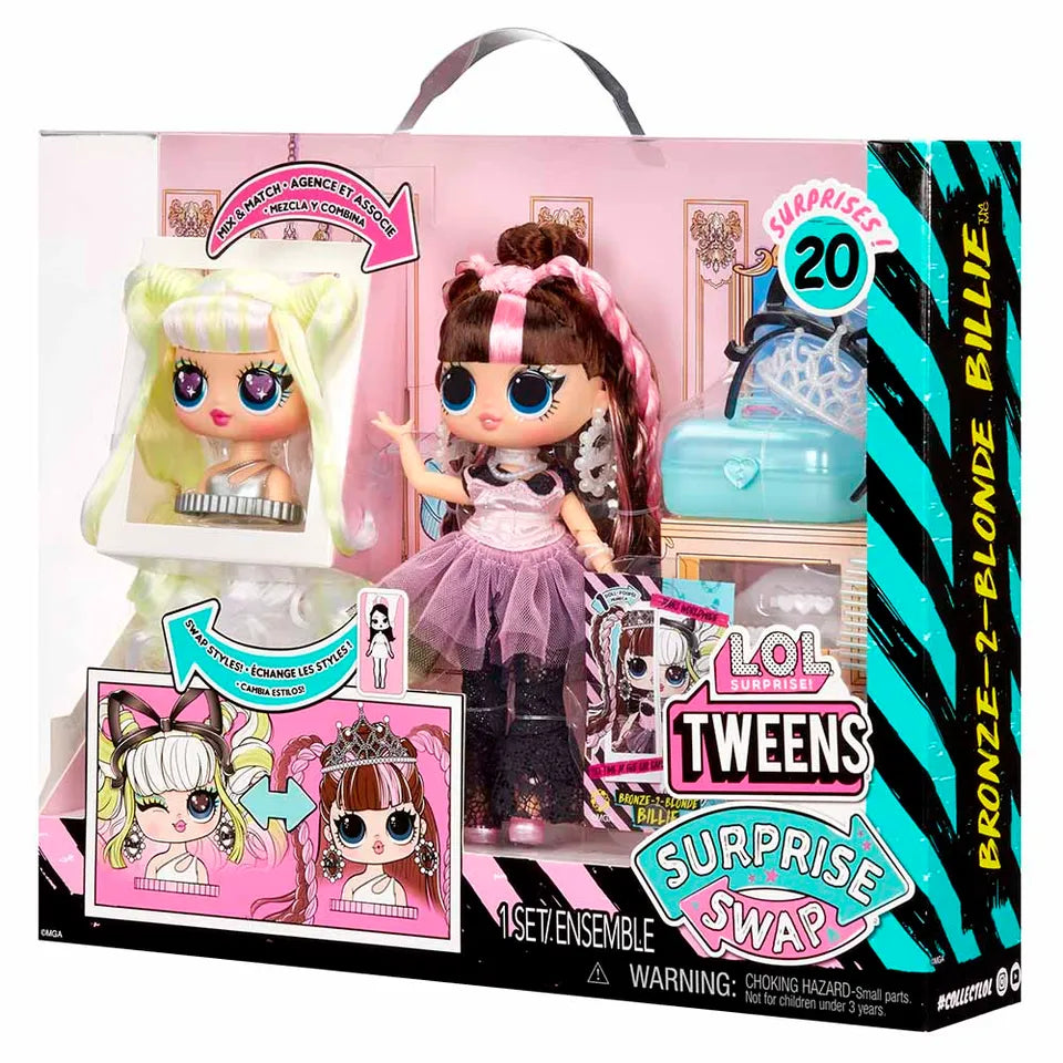 L.O.L. Surprise Tweens Surprise Swap Fashion Doll (Bronze-2-Blonde Billie)