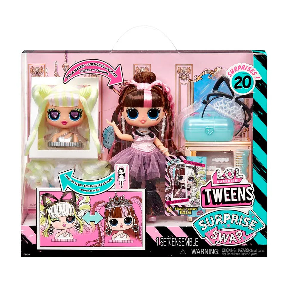 L.O.L. Surprise Tweens Surprise Swap Fashion Doll (Bronze-2-Blonde Billie)