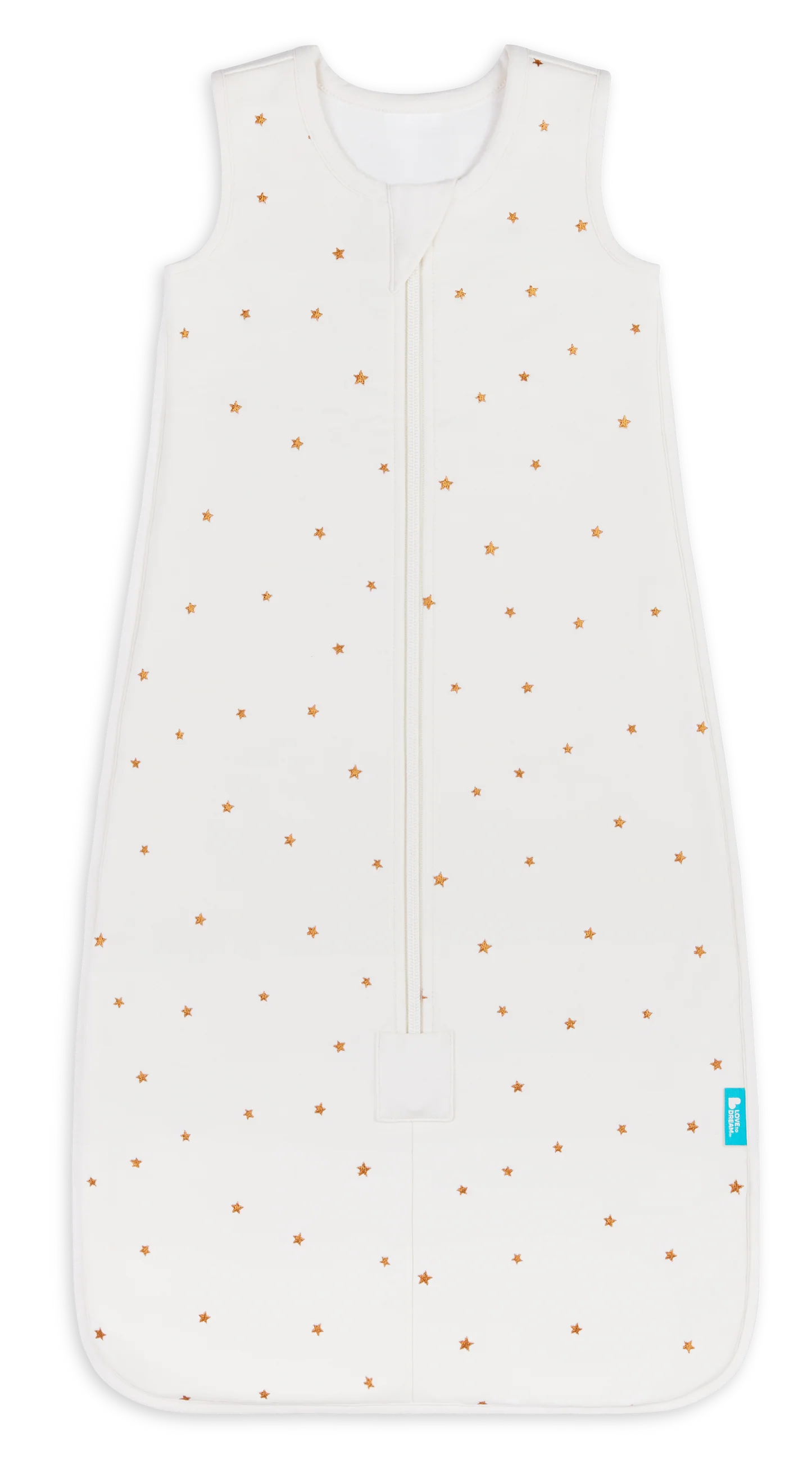Love To Dream Sleep Bag Quilted Stretch Cotton (Twinkles Oatmeal, 12-24 Months)