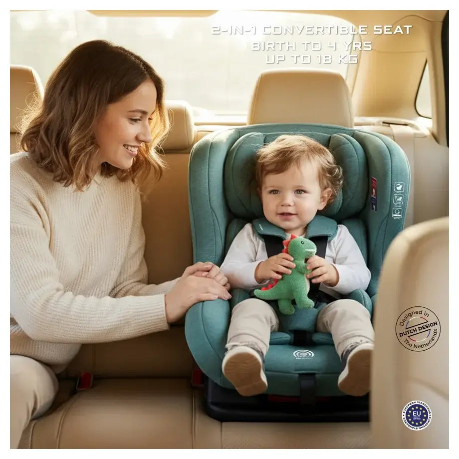 Neobreez NESTII 2-in-1 Convertible Baby Infant Car Seat – Green