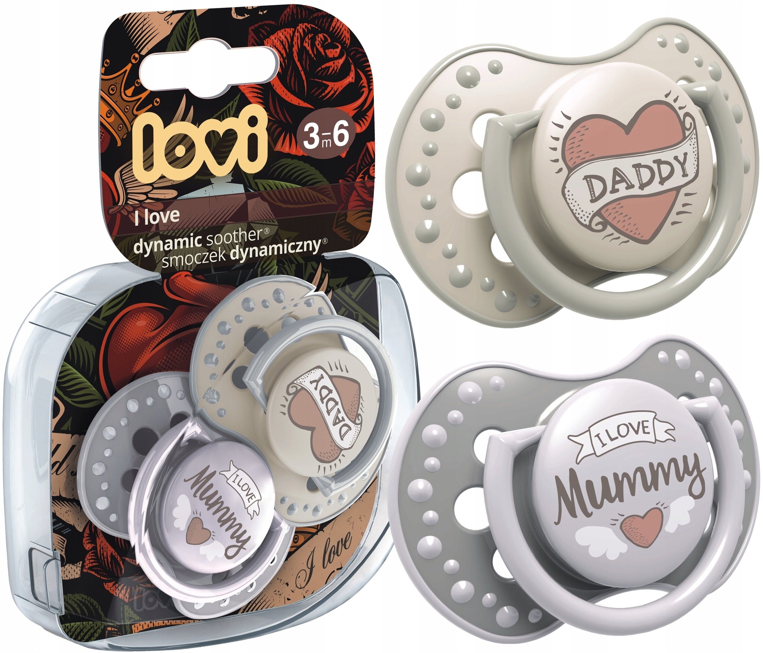 Lovi Soother I Love - Pack of 2 (3m+)