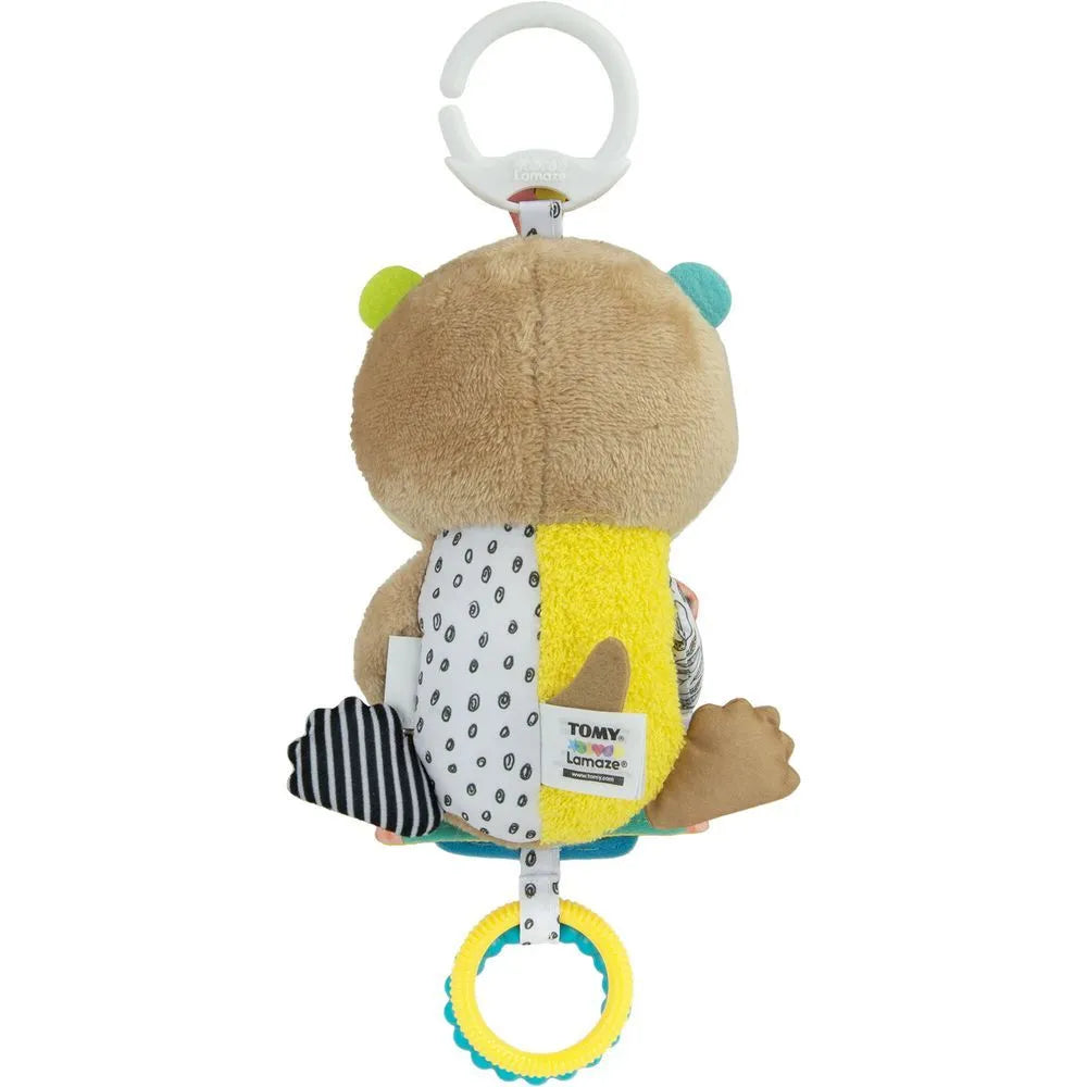 Lamaze Arty Says Cheese Otter Clip And Go Pram Toy