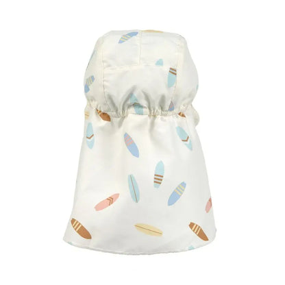 Lassig Baby SPF Sun Protection Flap Hat (Surfboards Sea Salt)