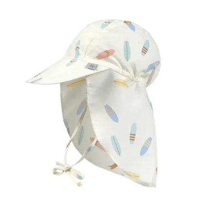 Lassig Baby SPF Sun Protection Flap Hat (Surfboards Sea Salt)