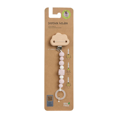 Lässig Wood & Silicone Soother Holder - Little Universe